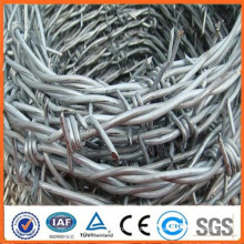 Cerca de arame farpado / hotbed galvanizado arame farpado para venda / barbed wire rolo preço vedação (ISO9001 ceitification)